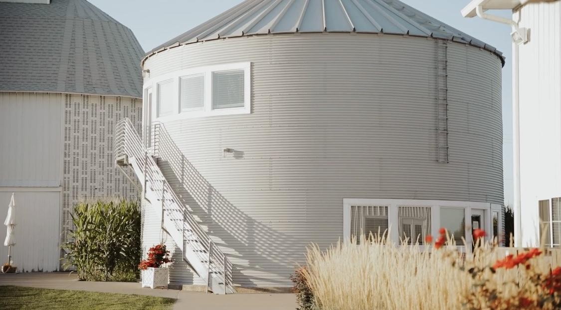 The renovated Grain Bin at Fairview Acres