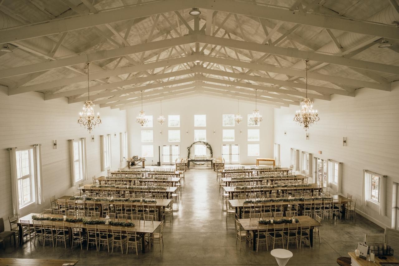 Wide view of the Fairview reception hall